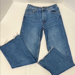 Zara High Rise Blue Jeans